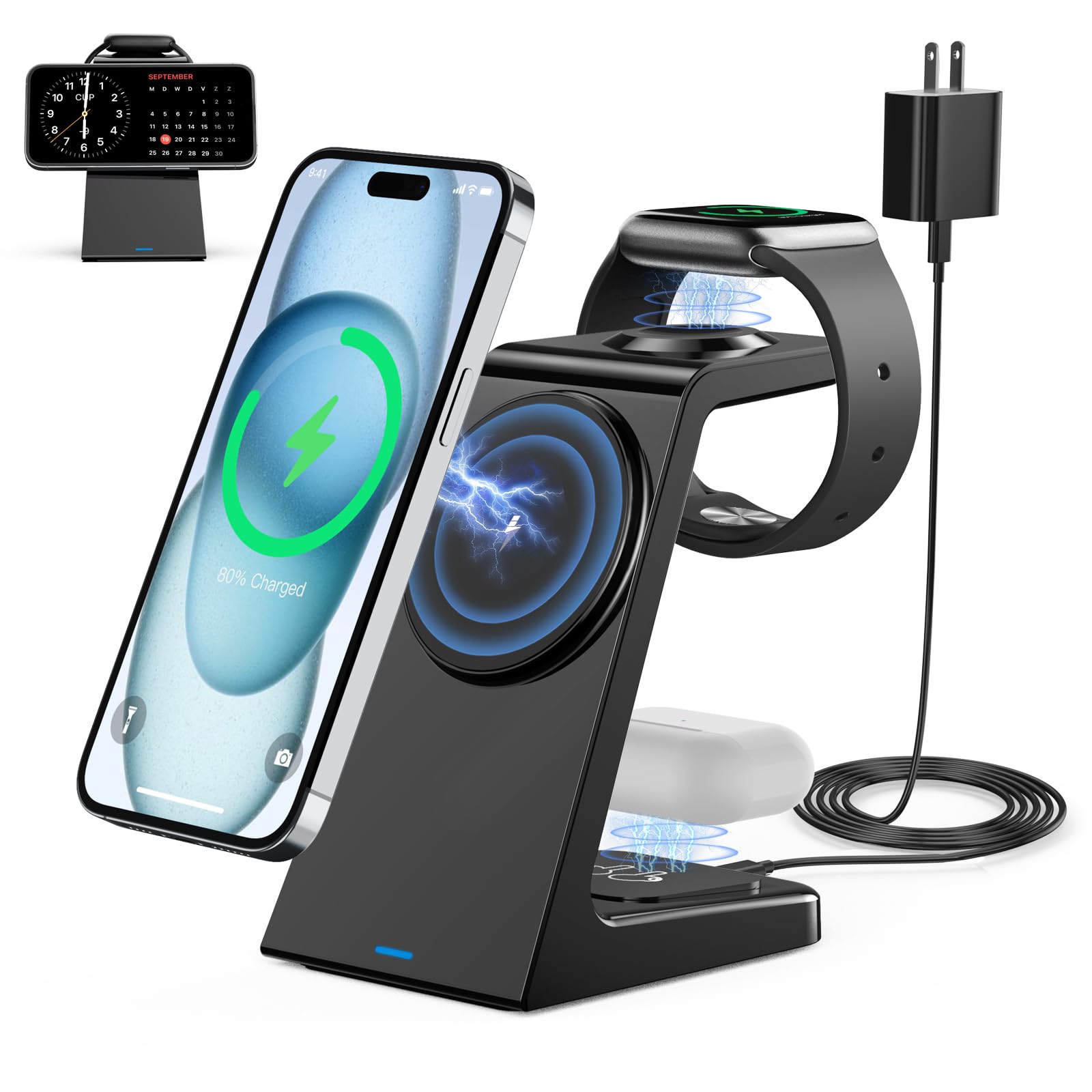 その他 CHARGE PRO3-in-1Wireless Charger MagSafe Belkin's 3-in-1 MagSafe Charger Now Available for Purchase